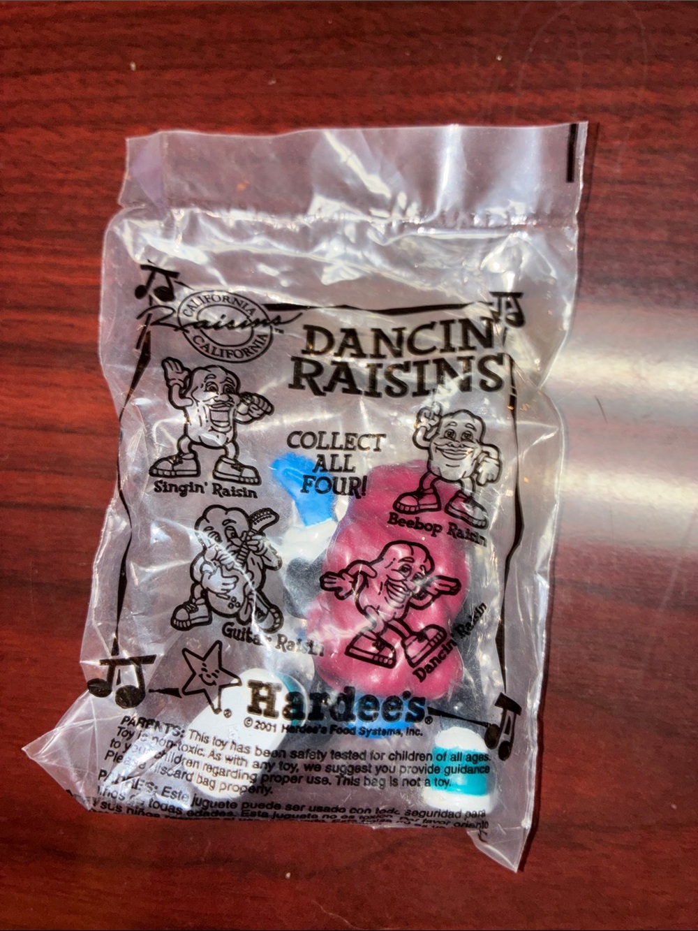 Dancin' Raisins Hardee's Collectible Toy - Blue Guitar MIB